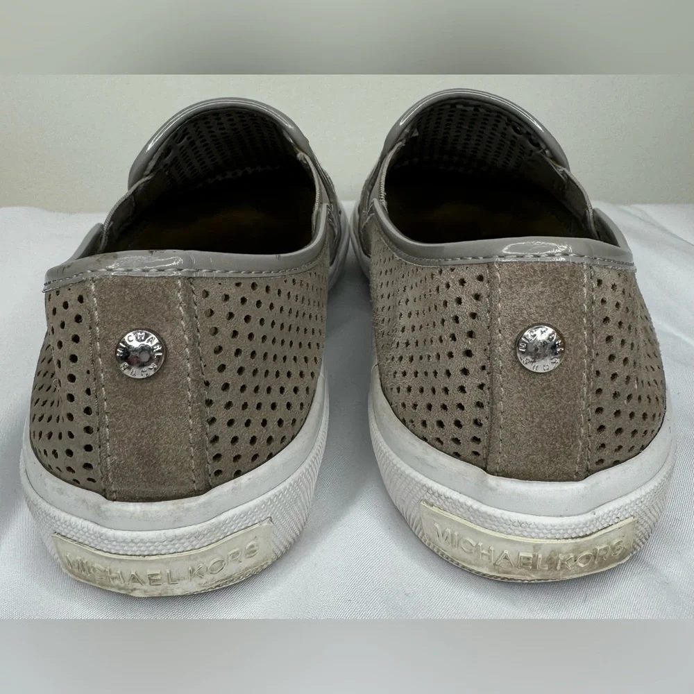 Michael Kors Women’s Gray Suede Slip On Sneakers Size 7M